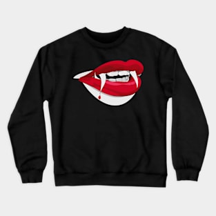 Halloween Vampire Lady Crewneck Sweatshirt